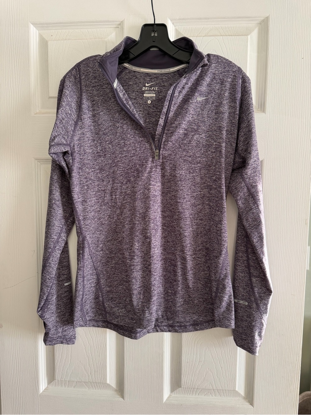 Nike Purple Heather Dri-FIT Half Zip Pullover